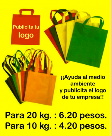 Bolsas reutilizables.