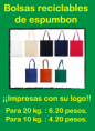 Bolsas reutilizables.