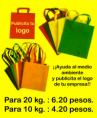 Bolsas reutilizables.